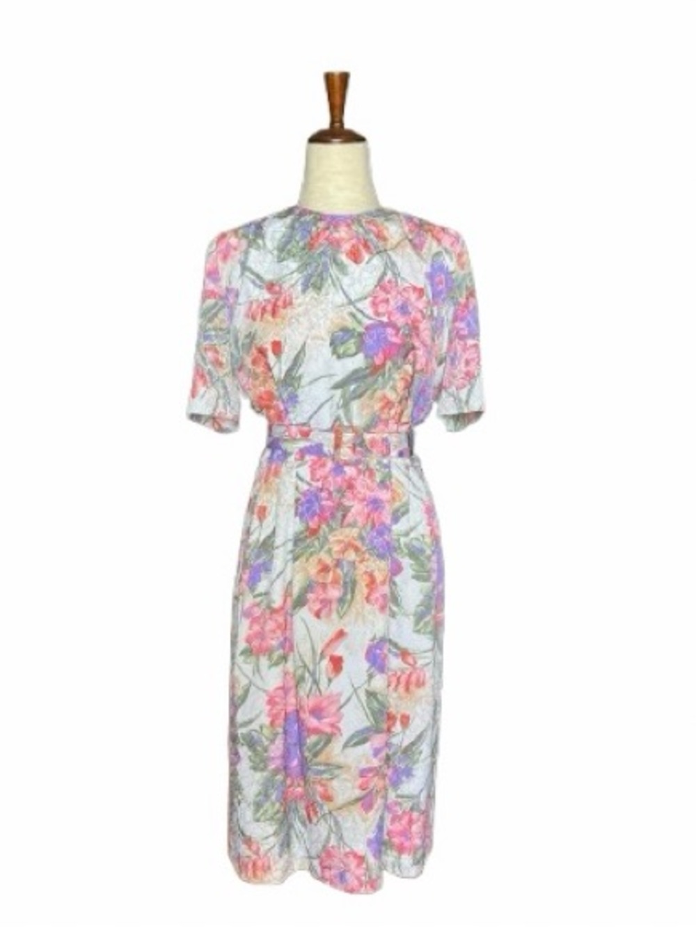 🌞3/$18 CLOSET SALE!!🌞American vintage 1980s/early 90s Floral Midi Dress